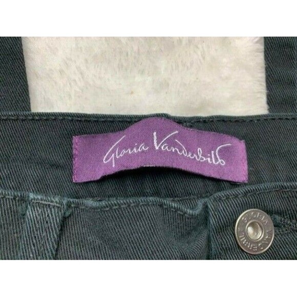 Gloria Vanderbilt Womens Jeans Amanda 8P Stretch Black High Rise Straight Leg - Picture 4 of 6